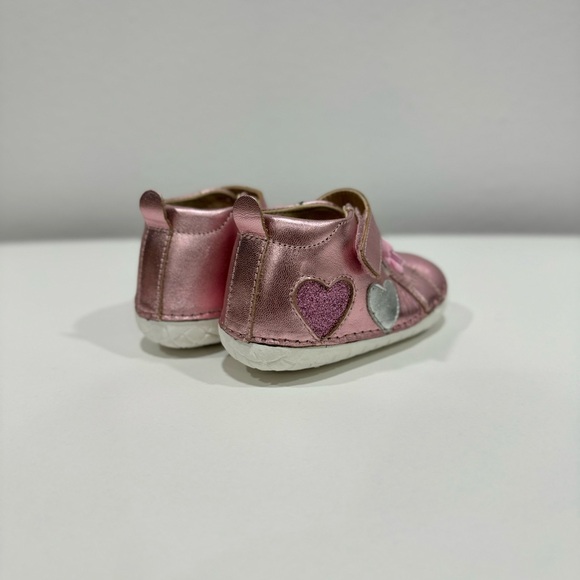 OLD SOLES GIRL'S 4097 HARPER PAVE SHOES - FUCHSIA FOIL / SILVER / GLAM ARGENT - Picture 4 of 7